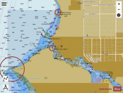 LAKE WASHINGTON SHIP CANAL AND LAKE WASHINGTON Marine Chart - Nautical Charts App