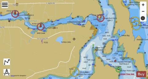 PUGET SOUND HAMMERSLEY INLET TO SHELTON Marine Chart - Nautical Charts App