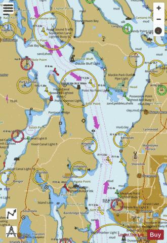 OAK BAY TO SHILSHOLE BAY PUGET SOUND Marine Chart - Nautical Charts App