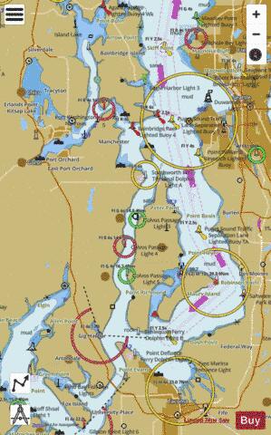 PUGET SOUND SHILSHOLE BAY TO COMMENCEMENT BAY Marine Chart - Nautical Charts App