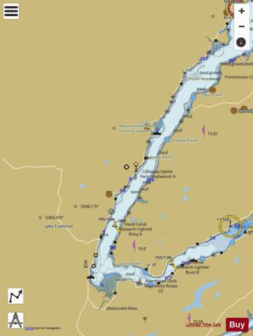 PUGET SOUND HOOD CANAL AND DABOB BAY Marine Chart - Nautical Charts App