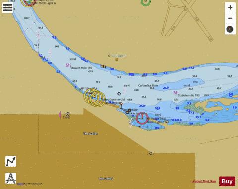 THE DALLES Marine Chart - Nautical Charts App