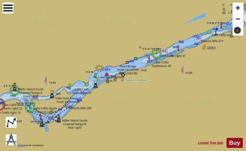 COLUMBIA RIVER LAKE CELILO Marine Chart - Nautical Charts App