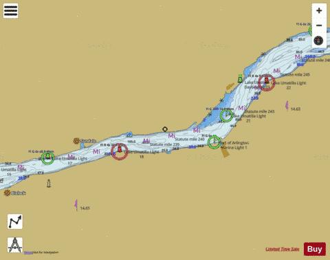 COLUMBIA RIV SUNDALE-HEPPNER JCT Marine Chart - Nautical Charts App