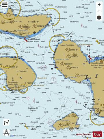 CHANNELS BETWEEN MOLOKAI Marine Chart - Nautical Charts App