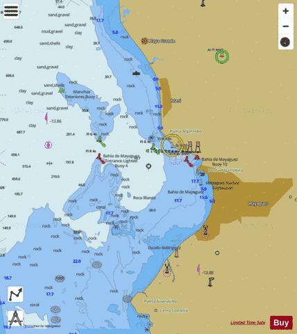 BAHIA DE MAYAGUEZ AND APPROACHES Marine Chart - Nautical Charts App