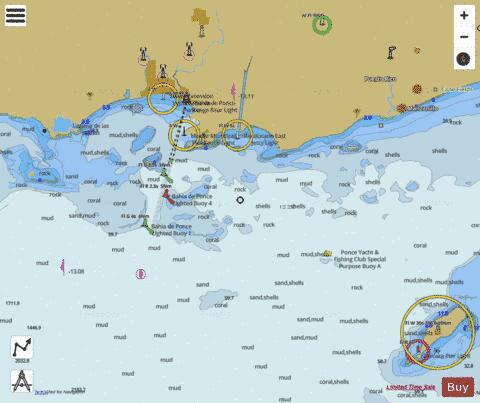 BAHIA DE PONCE AND APPROACHES Marine Chart - Nautical Charts App