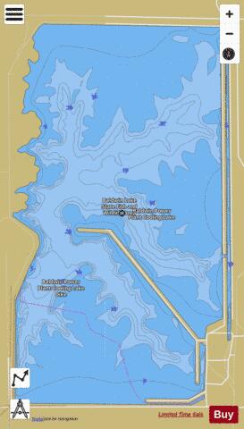 Baldwin Power Plant Cooling Lake depth contour Map - i-Boating App