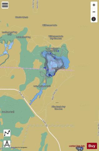 Defiance Lake depth contour Map - i-Boating App