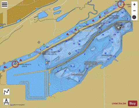 Heidecke Lake depth contour Map - i-Boating App