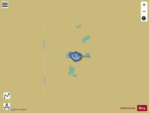 Augustine Lake ,Mason depth contour Map - i-Boating App