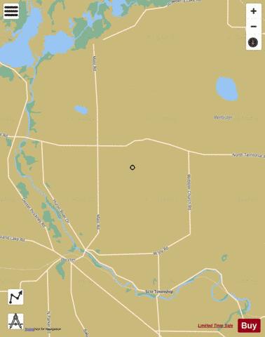 Base Lake ,Livingston depth contour Map - i-Boating App