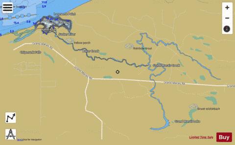 Bay Lake  East ,Alger depth contour Map - i-Boating App