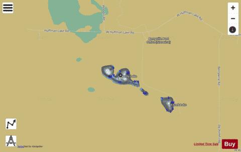 Berryville Lake depth contour Map - i-Boating App