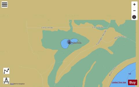 Boufour Lake ,Delta depth contour Map - i-Boating App