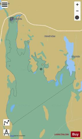 Buck Lake ,Alger depth contour Map - i-Boating App