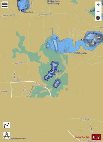Long Lake ,Livingston depth contour Map - i-Boating App
