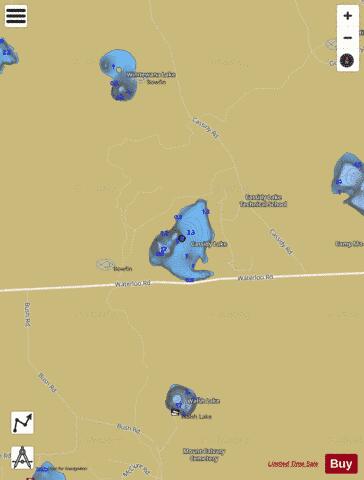 Cassidy Lake depth contour Map - i-Boating App