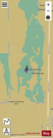 Cranberry Lake ,Crawford depth contour Map - i-Boating App