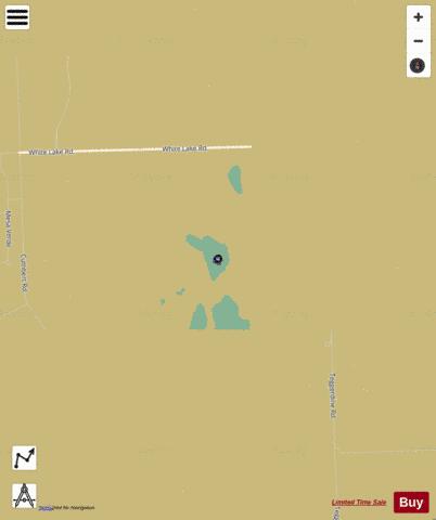 Chittenden Lake depth contour Map - i-Boating App