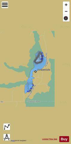 De Cheau Lake ,Montmorency depth contour Map - i-Boating App