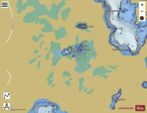 Elsie Lake ,Gogebic depth contour Map - i-Boating App