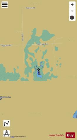 Fox Lake ,Lapeer depth contour Map - i-Boating App