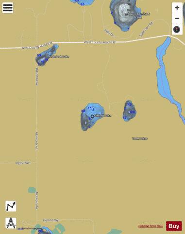 Gifford Lake depth contour Map - i-Boating App