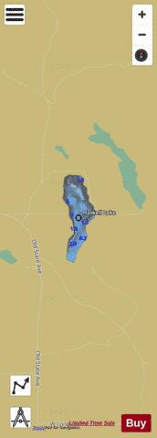 Haskell Lake ,Clare depth contour Map - i-Boating App