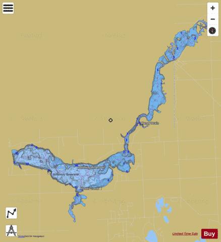 Holloway Lake depth contour Map - i-Boating App