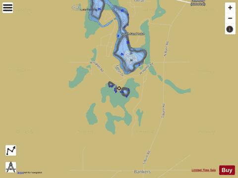 Horseshoe Lake ,Hillsdale depth contour Map - i-Boating App
