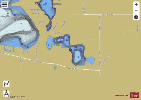 Kaiser Lake St  Joseph depth contour Map - i-Boating App