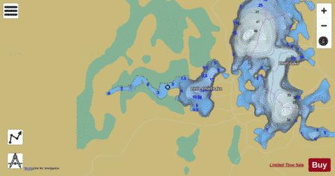 Little Chief Lake ,Marquette depth contour Map - i-Boating App