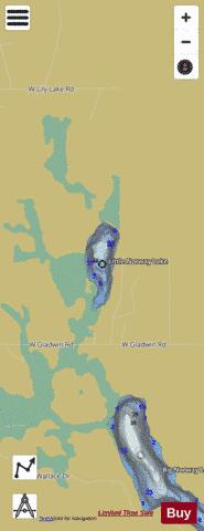 Little Norway Lake Clare depth contour Map - i-Boating App