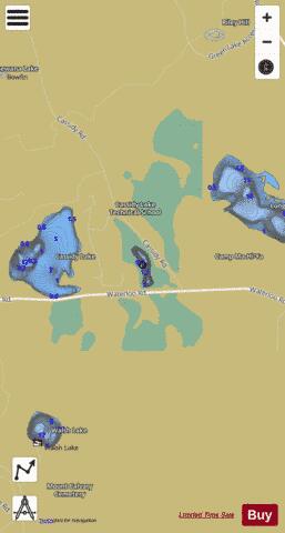 Mirror Lake Washtenaw depth contour Map - i-Boating App