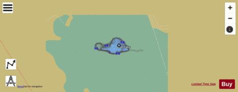 Mud Lake Crawford depth contour Map - i-Boating App