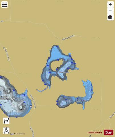 Murray Lake depth contour Map - i-Boating App