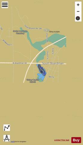 Pothole + Wellman Mill Pond depth contour Map - i-Boating App