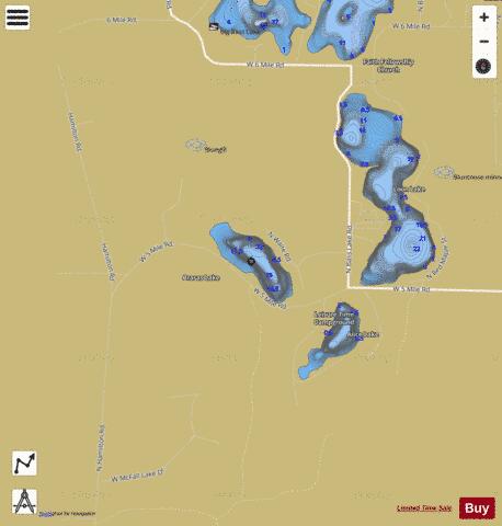 Seaman Lake depth contour Map - i-Boating App
