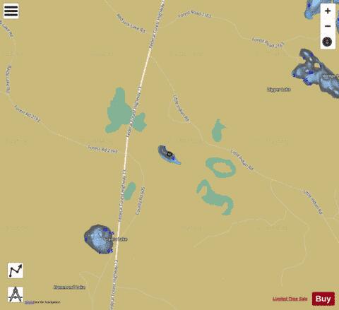 Timijon Lake depth contour Map - i-Boating App