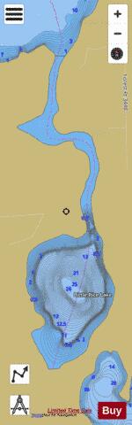 Little Rice Lake + depth contour Map - i-Boating App
