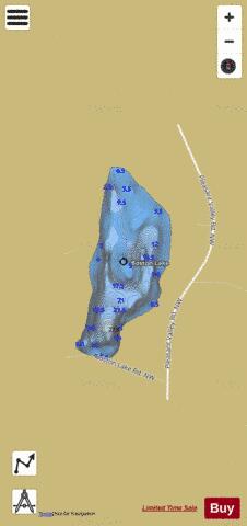 Boston Lake depth contour Map - i-Boating App