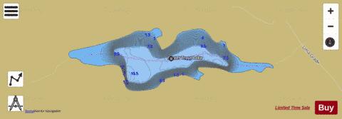 Bower Trout Lake depth contour Map - i-Boating App