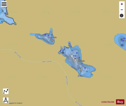Mit Lake + Osprey Lake depth contour Map - i-Boating App