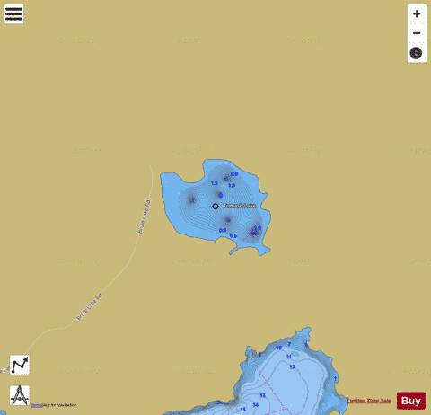 Tomash Lake depth contour Map - i-Boating App
