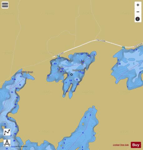Bouder Lake depth contour Map - i-Boating App
