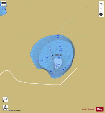 Wolf Lake depth contour Map - i-Boating App