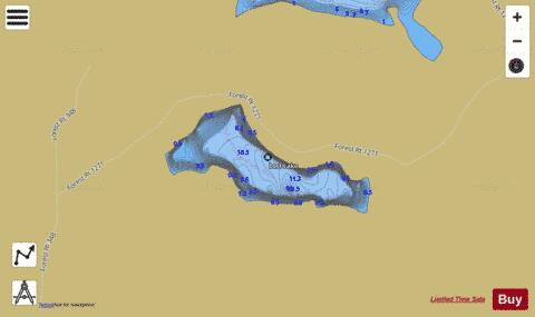 Lost Lake depth contour Map - i-Boating App