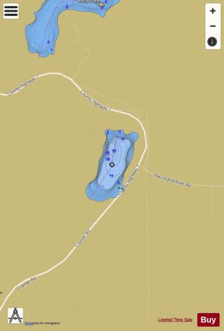Hare Lake depth contour Map - i-Boating App