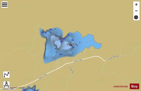 Marble Lake depth contour Map - i-Boating App